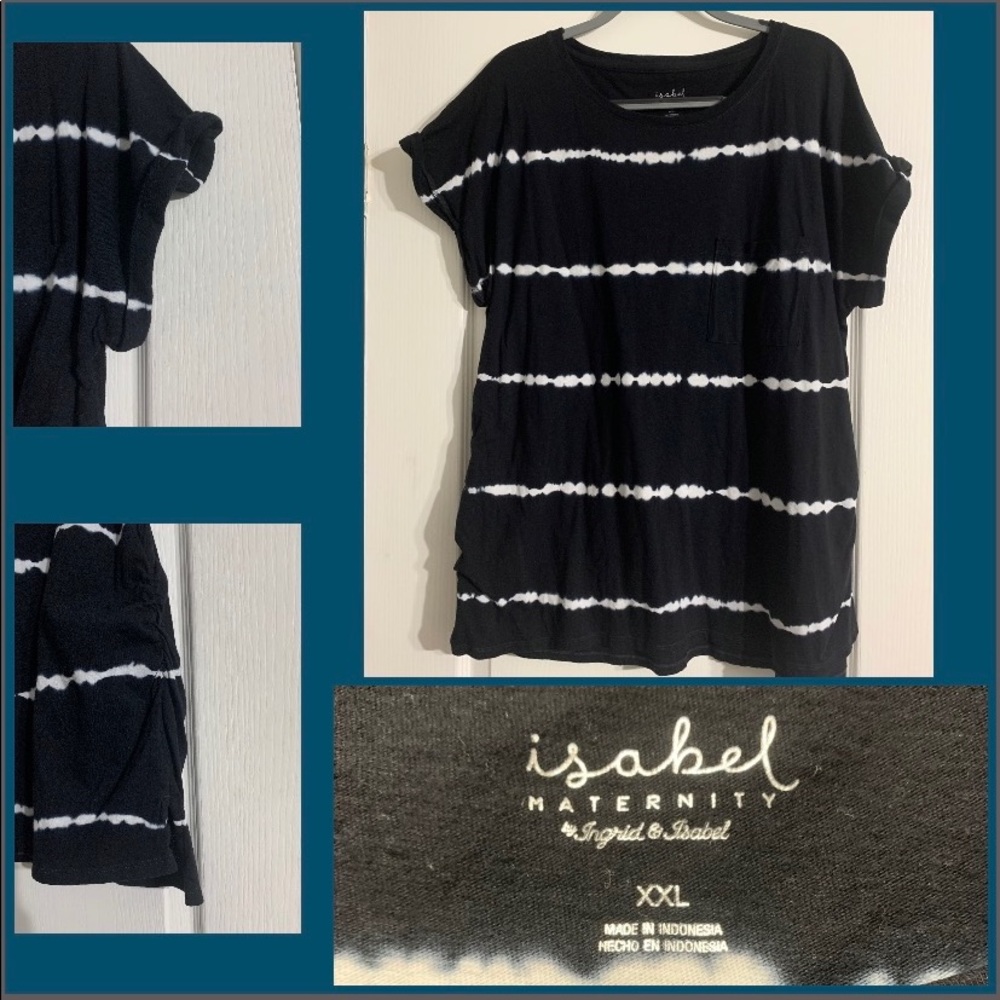 Isabel Maternity Roll-Tab Top || XXL